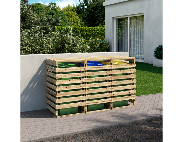 Cache poubelle triple - Brico Dépôt