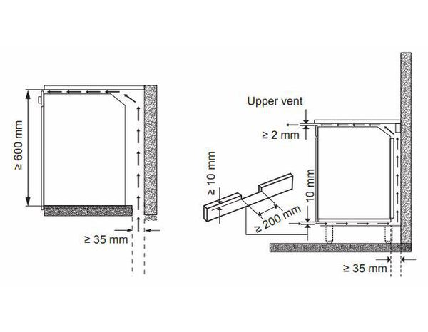 Four pyrolyse noir 72L - H. 59,5 cm x l. 59,5 cm - Cooke and Lewis - Brico Dépôt