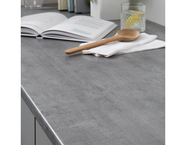 Plan de travail en stratifié aspect pierre claire l.180 X P.62 X 2,8 - Brico Dépôt