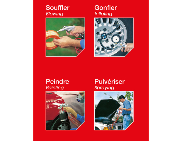 Compresseur silencieux 50 L - 8 bar et 2 CV - Prodif - Brico Dépôt