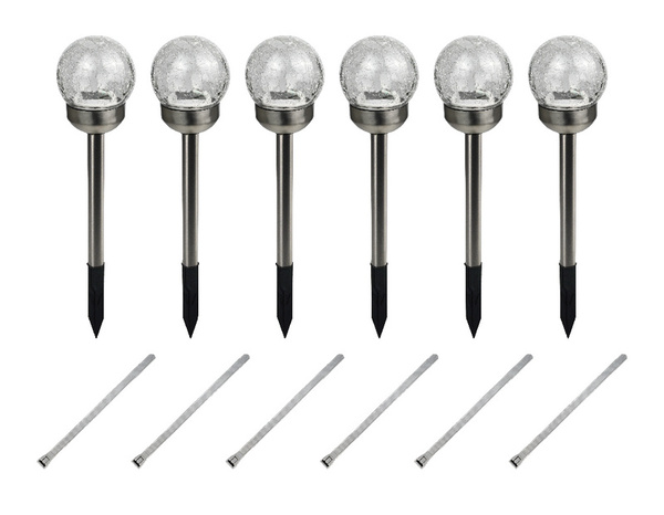 6 spots à piquer IP44 50 Hz 4000 K argent - Brico Dépôt