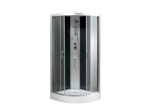 Cabine de douche hydromassante "Onega" 90 x 90 - GoodHome - Brico Dépôt