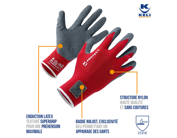 Gants techniques pour manutention et conduite d'engins - Brico Dépôt