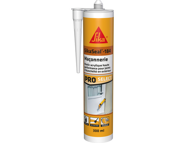 Mastic acrylique joints d’étanchéité extérieur - cartouche 465 g - Sika - Brico Dépôt