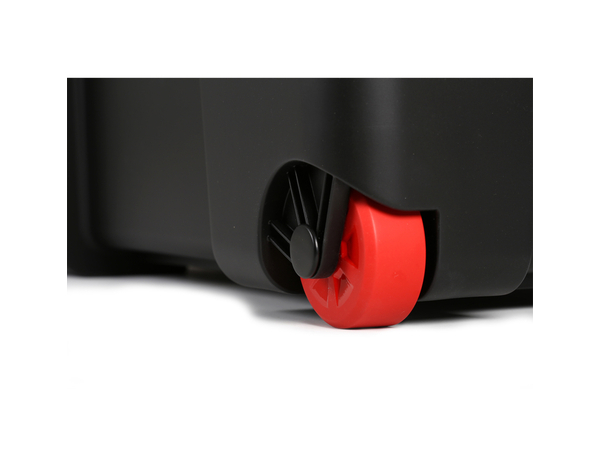 Malle de rangement noire "Stock'R" 120L avec couvercle - H. 48. x 76.7 cm  - Eda - Brico Dépôt