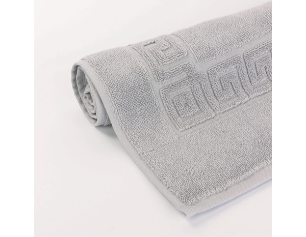 Tapis de bain 50 x 70 "Tendance" gris souris - Brico Dépôt