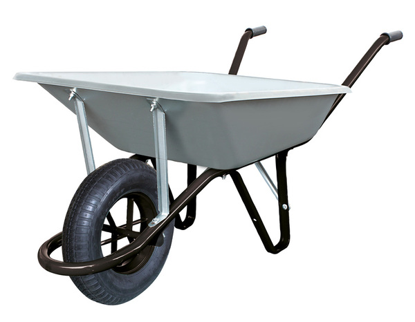 Brouette polyvalente 100 L / 180 kg galvanisée, roue gonflable  - Altrad - Brico Dépôt