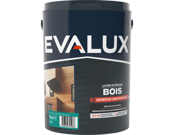 Lasure Base C Satin 5 L - Evalux - Brico Dépôt