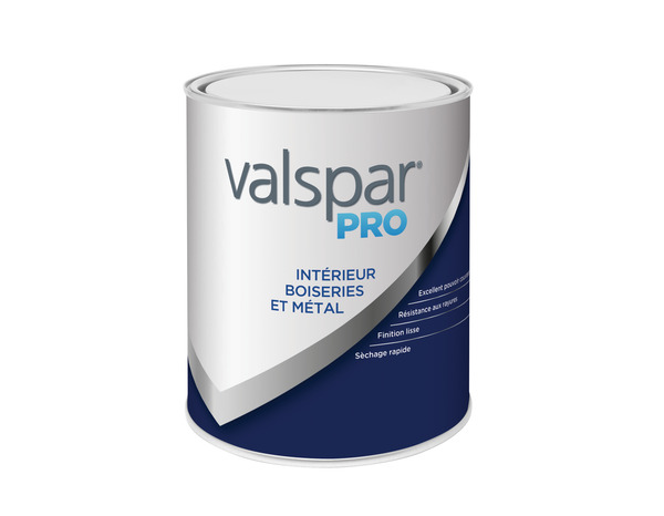 Peinture métal et bois intérieur satin - 1L - Valspar - Brico Dépôt