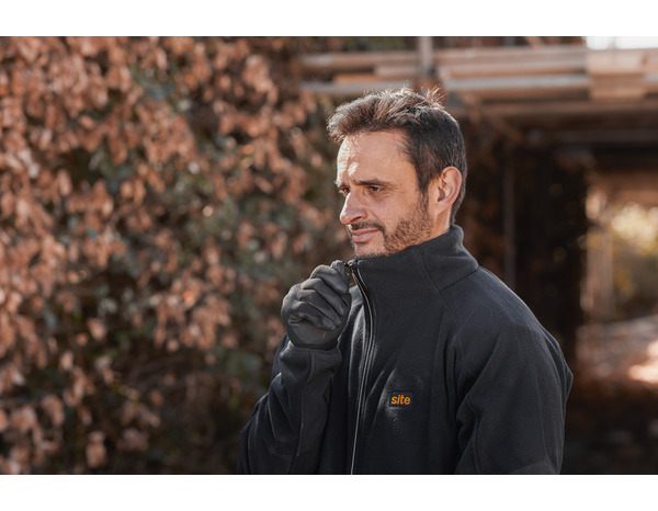 Veste en polaire "KARKER" noire taille XL - Brico Dépôt