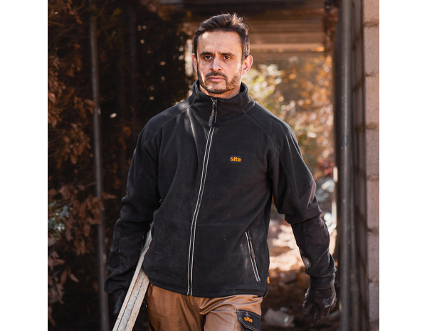 Veste en polaire "KARKER" noire taille XL - Brico Dépôt