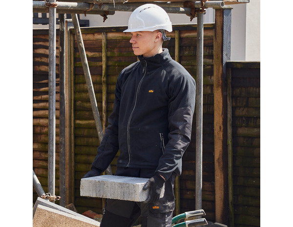 Veste en polaire "KARKER" noire taille XL - Brico Dépôt