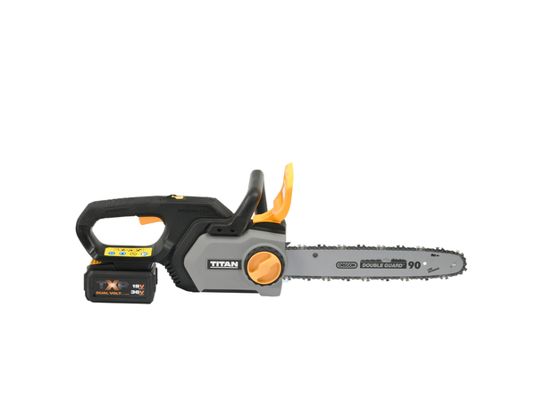 Tronçonneuse batterie 36 V + batterie 4 Ah et chargeur - Titan - Brico Dépôt