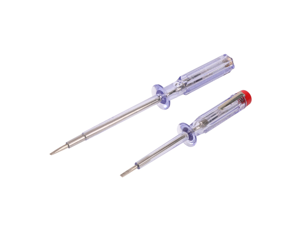 Lot 2 tournevis testeurs de tensions plats 220/2240 V - Brico Dépôt