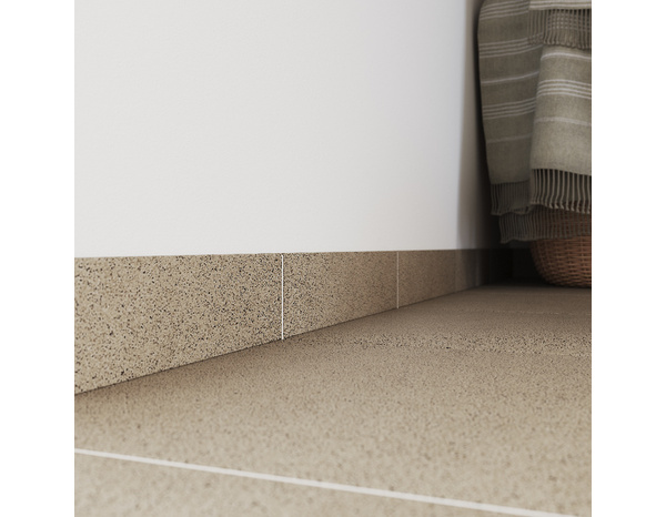 Plinthe pour carrelage de sol intérieur "Porphyre" beige - l. 7,5 x L. 33,3 cm - Brico Dépôt
