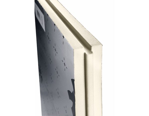 Panneau de polyuréthane Ép. 80 mm PU 120x60 cm, parement aluminium - Soprema - Brico Dépôt