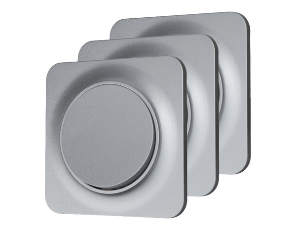 Lot de 3 Va-Et-Vient gris "Zephyr" - Brico Dépôt