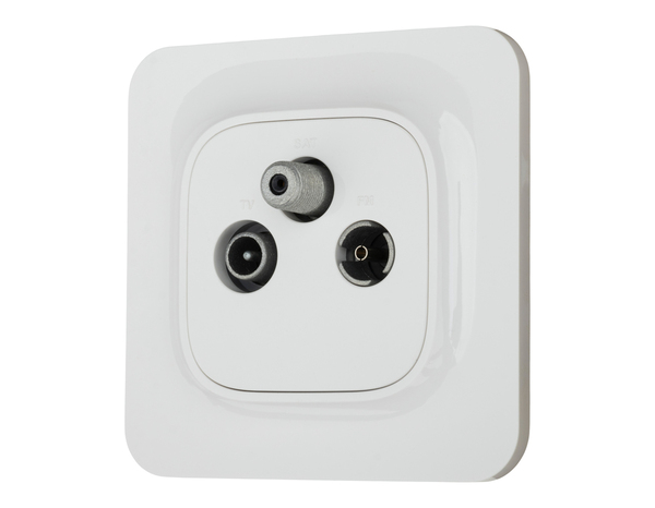 Prise Tv/Fm/Satellite Complet "Mauka" - Brico Dépôt