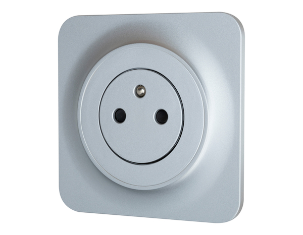 Lot de 5 prises 2P+T gris "Zephyr" - Brico Dépôt