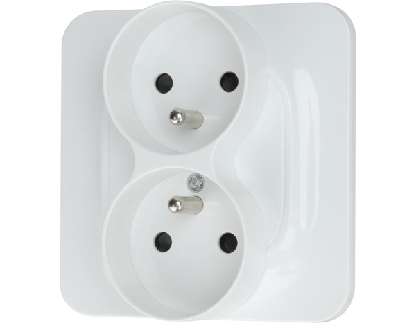 Double Prise 2P+T 1 poste complet "Mauka" - Brico Dépôt