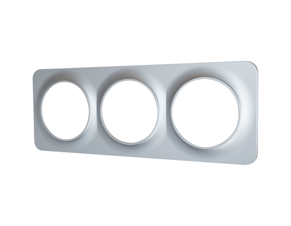 Plaque 3 postes gris "Zephyr" - Brico Dépôt