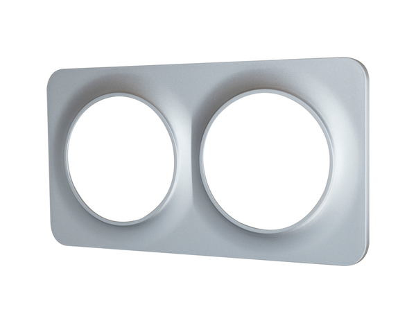 Plaque 2 postes gris "Zephyr' - Brico Dépôt