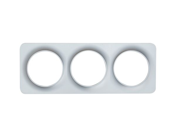 Plaque 3 postes gris "Zephyr" - Brico Dépôt