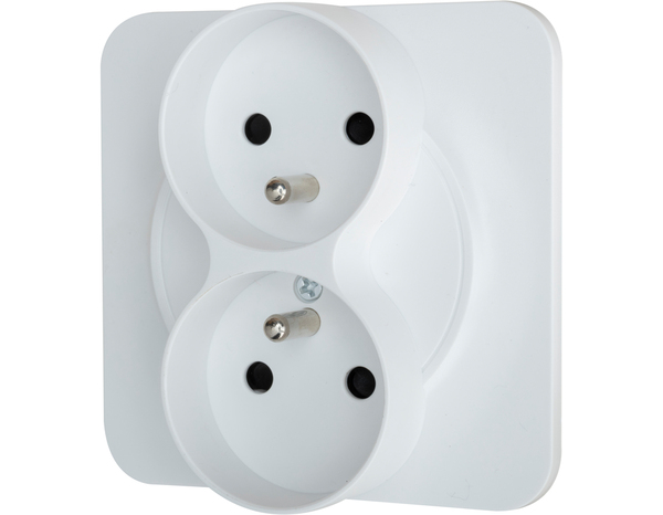 Double Prise 2P+T 1 Poste "Zephyr" - Brico Dépôt