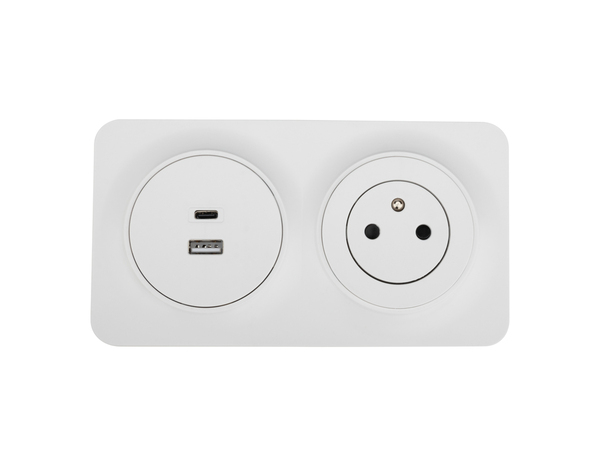 Prise Et Chargeur Usb A+C "Zephyr" - Brico Dépôt