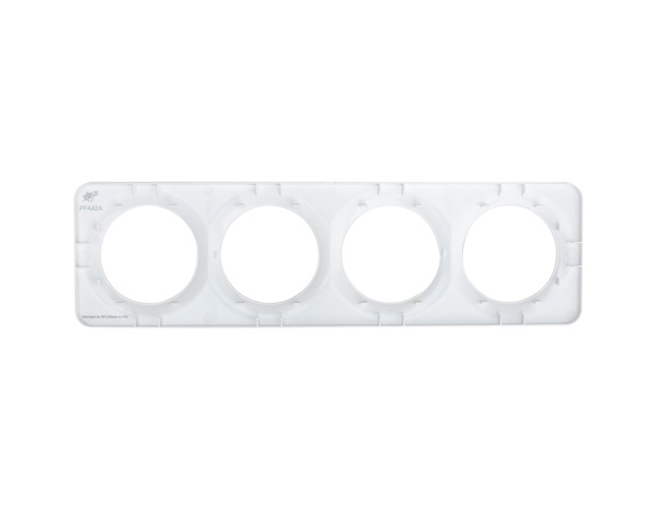 Plaque 4 Postes Blanc "Zephyr" - Brico Dépôt