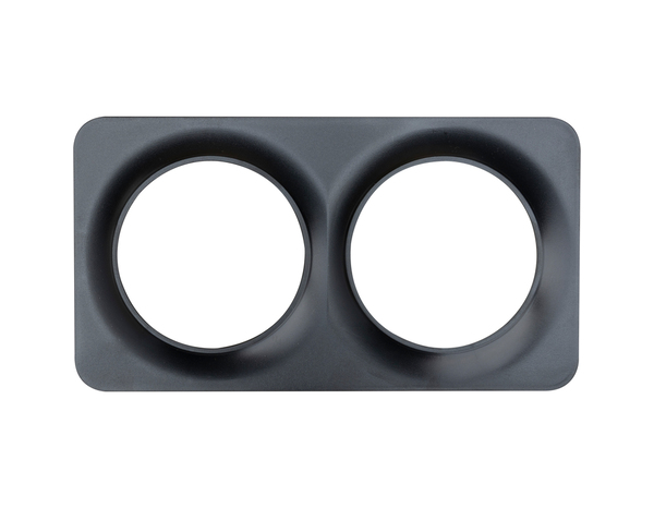 Plaque 2 postes noir "Zephyr" - Brico Dépôt