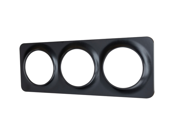 Plaque decorative 3 postes noir "Zephyr" - Brico Dépôt