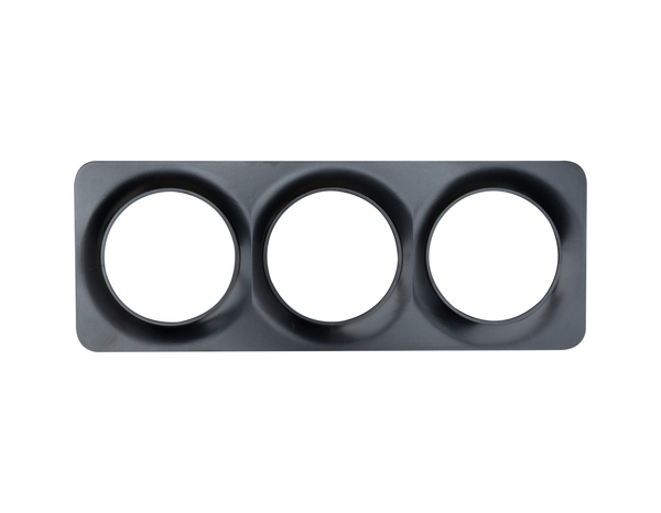 Plaque decorative 3 postes noir "Zephyr" - Brico Dépôt