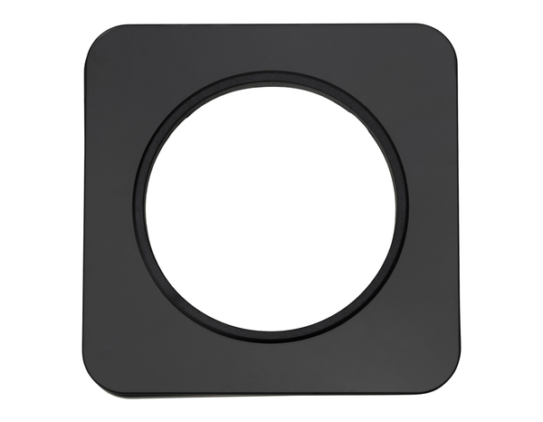 Plaque 1 poste verre noir "Zephyr" - Brico Dépôt