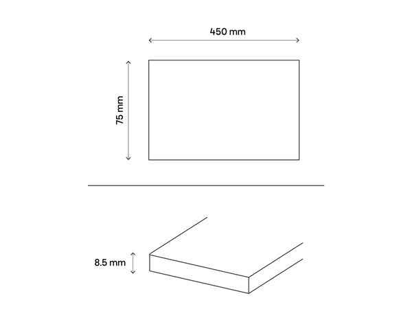 Plinthe en carrelage "Cavan Calacatta" 8 x 45 cm - Brico Dépôt