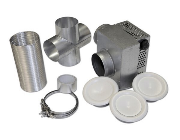 Kit de distribution d'air chaud à 3 bouches - Débit 350 m3/h - Distrib'Air - Brico Dépôt