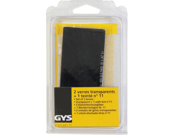 2 verres transparents 105 x 50 et 1 Teinté n°11 pour masque à main  - Brico Dépôt