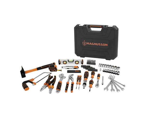 Mallette à outils pour travaux - 95 pièces - MAGNUSSON - Brico Dépôt