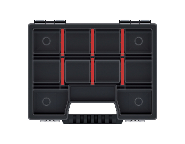 Organiseur 11 séparateurs amovibles L. 19,5 x l. 15,5 cm - Forge steel - Brico Dépôt