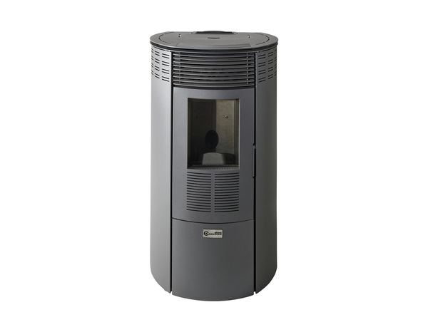 Poêle à granulés télécommandé "Elipse 12C" - 8,7 kW gris - L. 52,5cm x H. 95,6 cm - Brico Dépôt