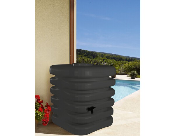 Récupérateur à eau cubique gris 1000 L - Brico Dépôt