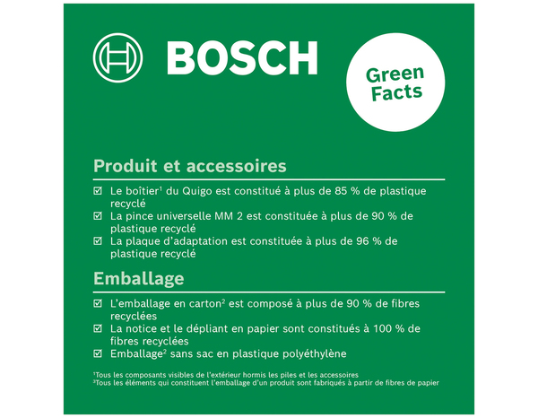 Niveau laser lignes en croix "Quigo" 10 mètres - Bosch - Brico Dépôt