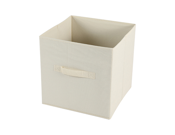 Boite de rangement beige H. 29 x L. 29 x P. 29,5 cm - Brico Dépôt