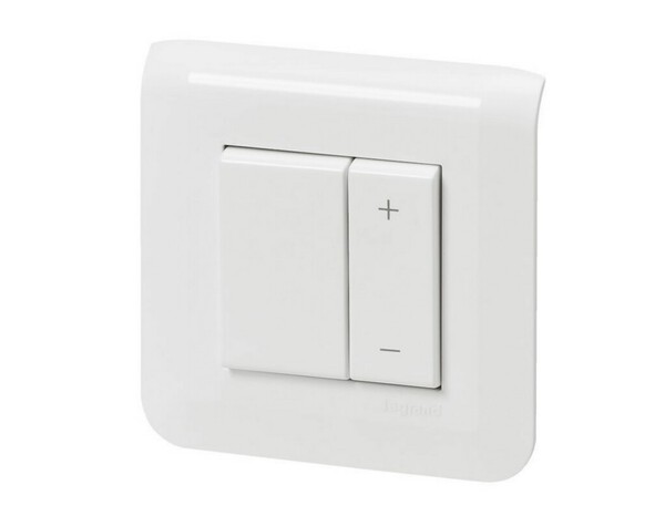 Variateur toutes charges "Mosaic" 2 fils blanc complet avec plaque. - Legrand - Brico Dépôt