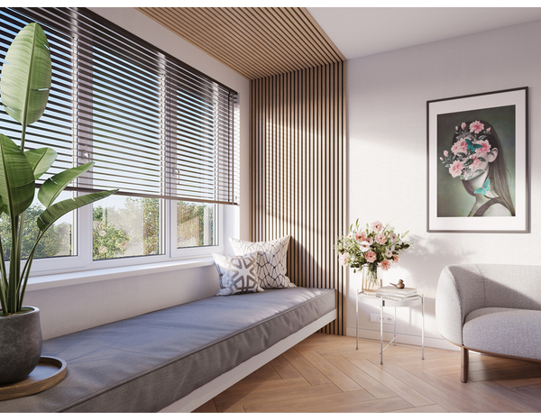 2 panneaux tasseaux MDF et feutrine acoustique couleur chêne  - H. 260 x L. 30 cm - Brico Dépôt