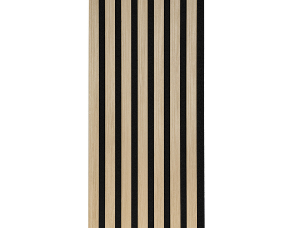 2 panneaux tasseaux MDF et feutrine acoustique couleur chêne  - H. 260 x L. 30 cm - Brico Dépôt