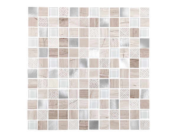 Mosaïque mix beige "Ruben" 30,5 x 30,5 cm - Cooke and Lewis - Brico Dépôt
