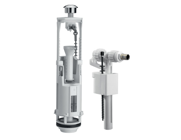 Ensemble de chasse d'eau compact double chasse + robinet flotteur "OPTIMA S/95L" - Siamp - Brico Dépôt