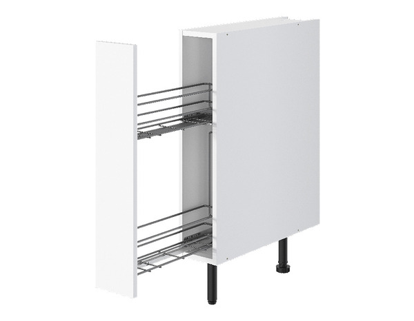 Meuble bas "Pragma" blanc l.15 x h.86 x p.59 cm - Brico Dépôt