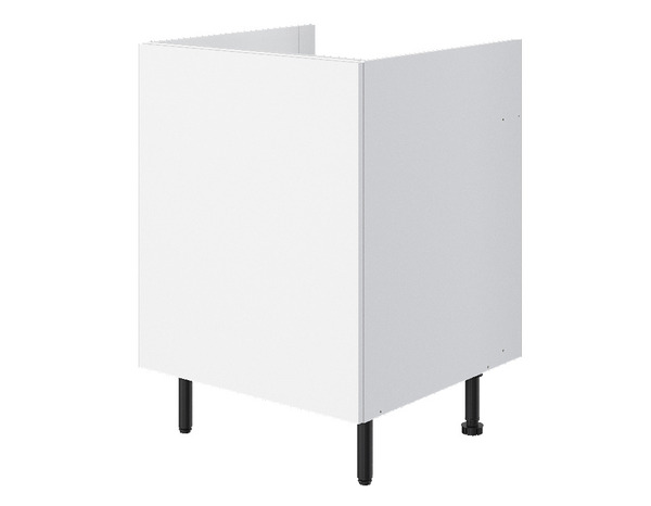 Meuble bas 1 porte "Pragma" - Blanc - L. 60 x H. 86 x P. 59 cm - Brico Dépôt